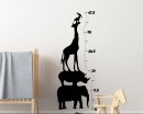 Animal Shilouette Tower Growth Chart